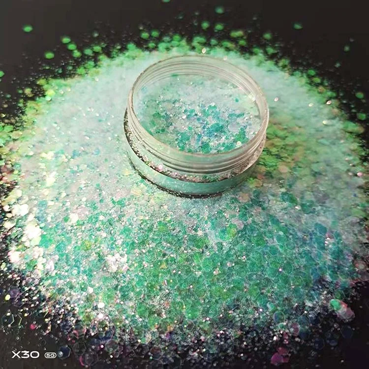2023 bulk glitter powder, fine polyester glitter, PET craft chunky glitter powder for Christmas