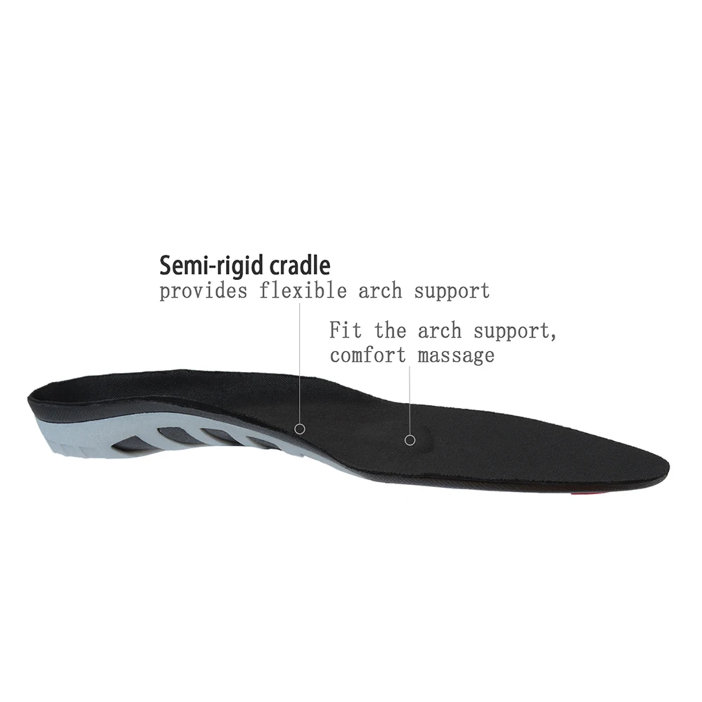 Pu Sports Orthopedic Insoles Pads For Shoes Soles Flat Feet Arch Support Corrector Shoes Inserts Cushion Breathable Foot Insole