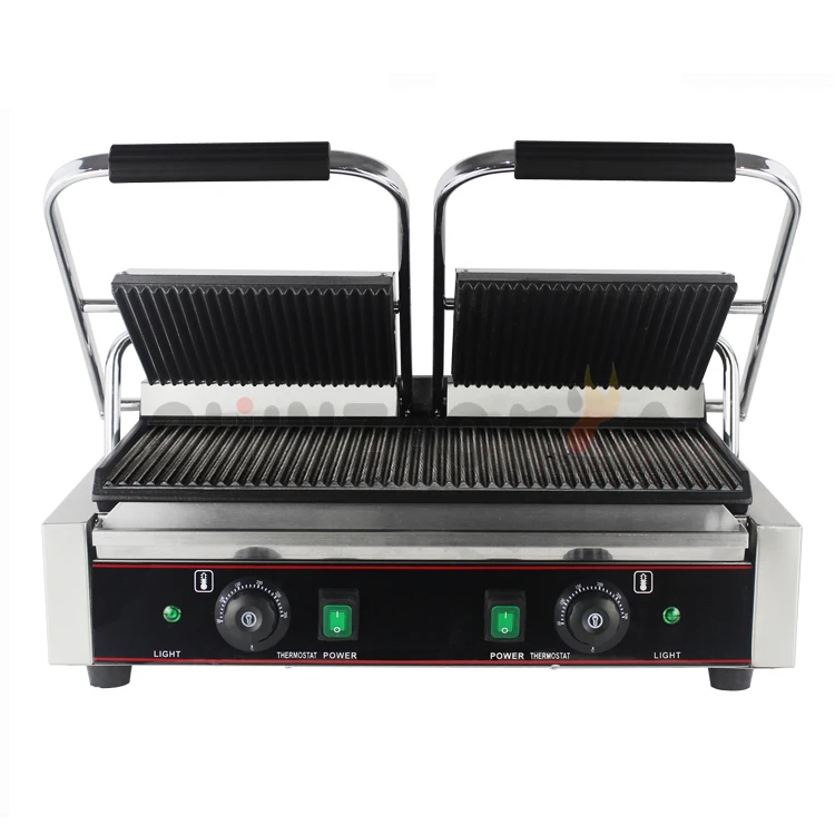  CHZ-810-2 CE сертифицированный двойной коммерческий пресс Panini сэндвич-гриль на