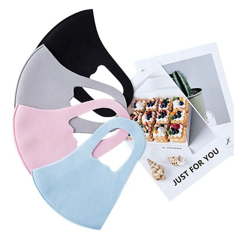 
Custom maskes with logo ice silk fashion facemask reusable and washable wholesale cheap black adult dust designer party maskes 