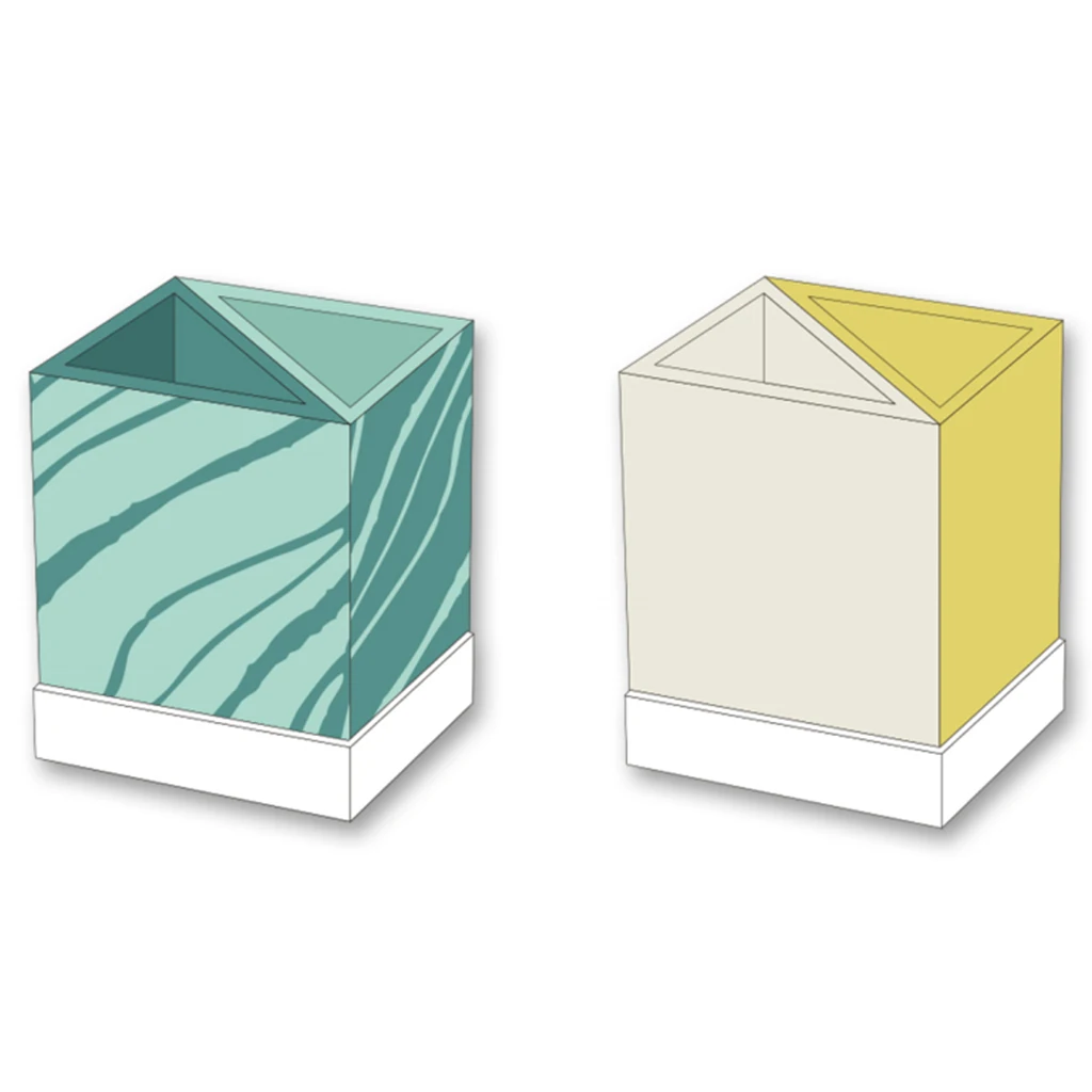 Desktop Wooden Pen Storage Box Pencil Pot  Makeup Brush Container Home Office Stationery Supplies Pen Holder