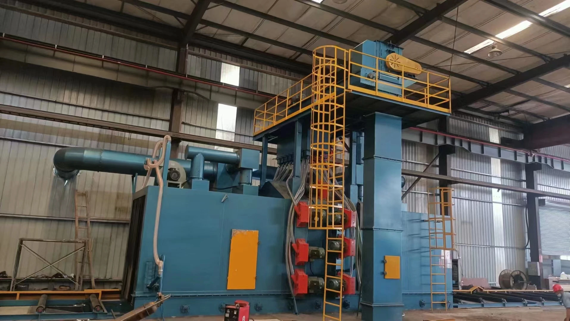 Square Steel Auto Shot Blasting Machine/sandblasting Machine For Sale