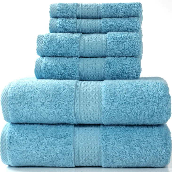 100 Cotton 500 Gram 2022 new arrivals Customized Gsm Size Color 6 Piece Towel Set new product ideas 2022