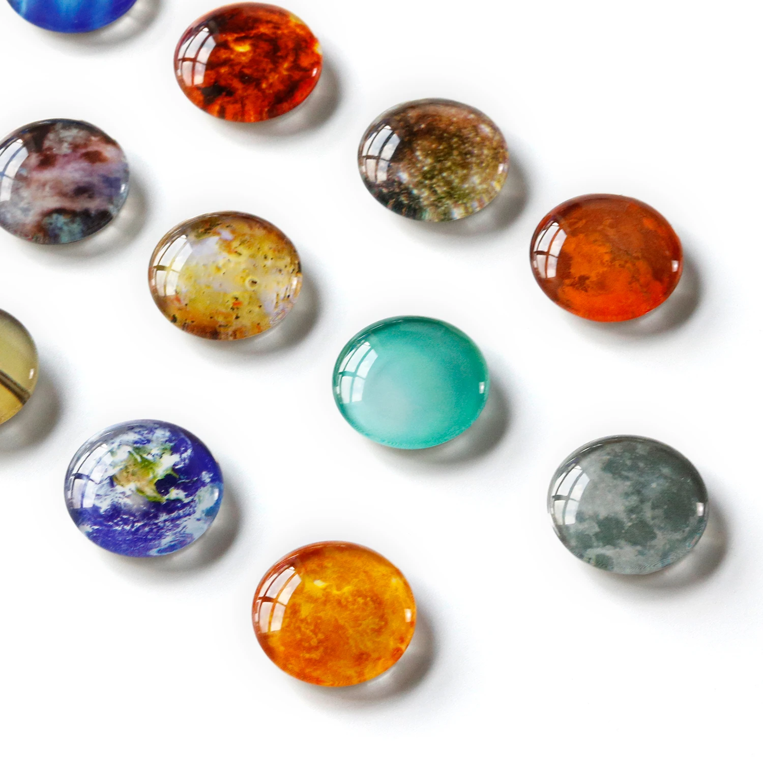 2024 Holiday Promotion Custom-Made Old Design Painting Refrigerator Magnet Glass Small Magnets For Fridge