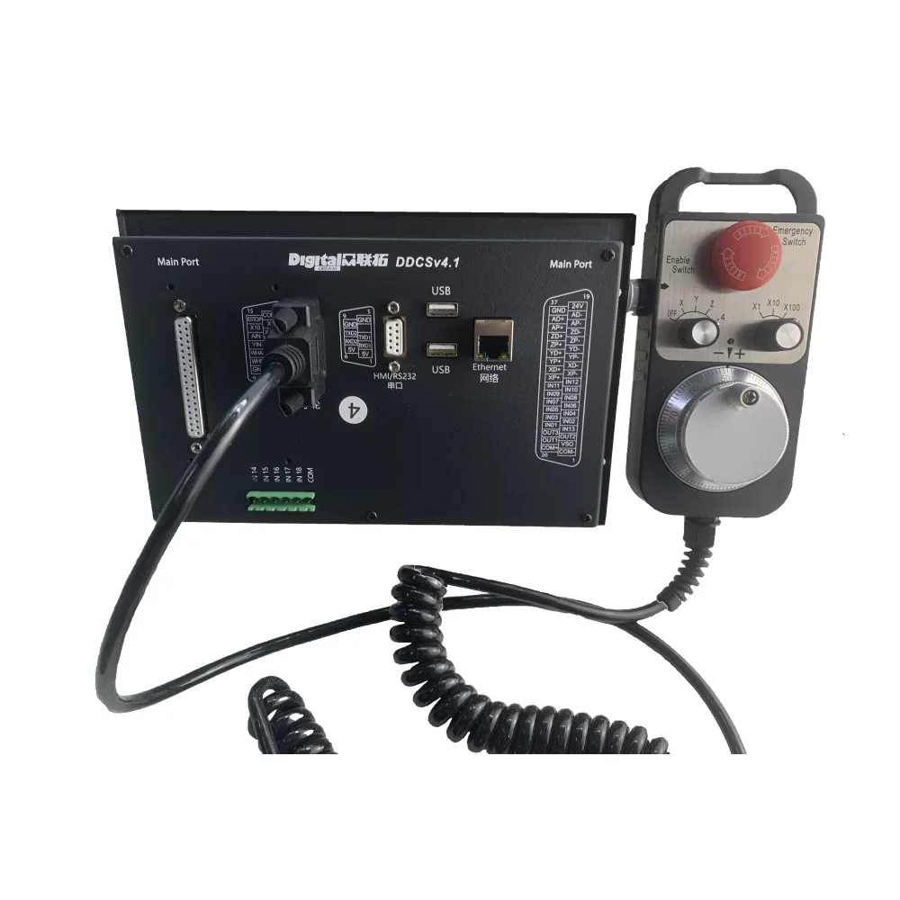 2022 New CNC Controller 3/4 Axis DDCS V4.1 With 1474MPG Pendant CNC Motion Controller For CNC Wood Milling Machine