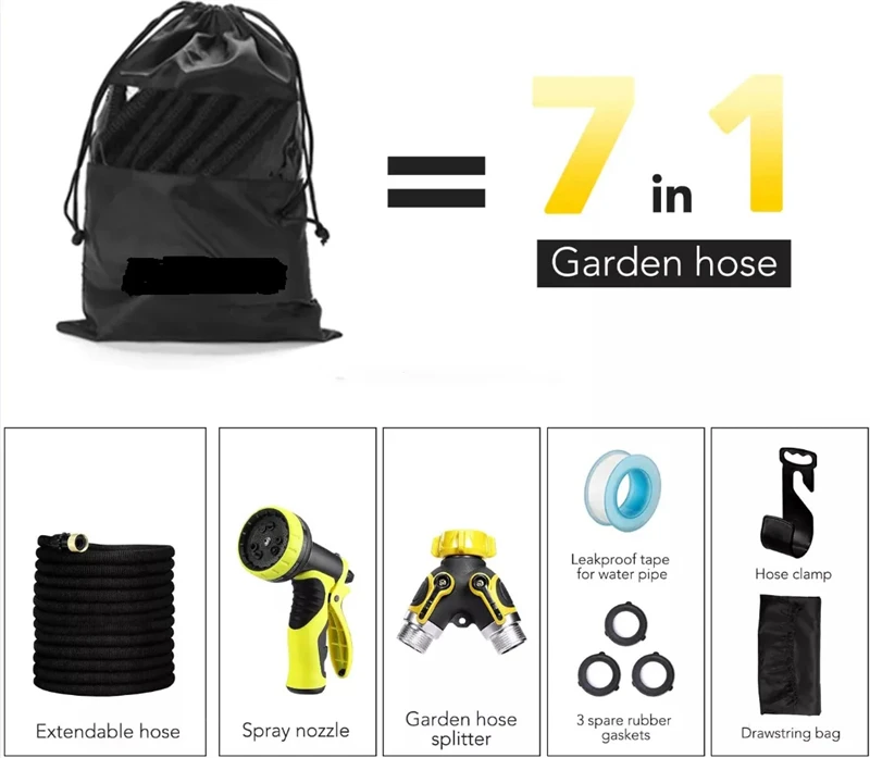 Flexible garden hose 25ft 50ft 75ft 100ft European Standard expandable garden hose garden water hose