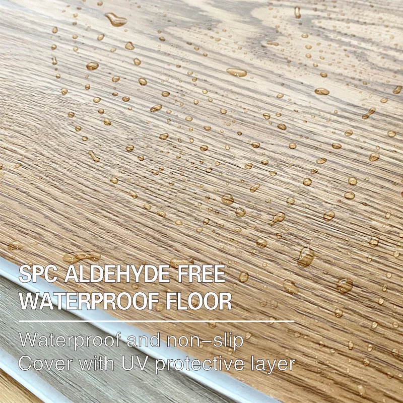 Modern Design PVC SPC Indoor Click Vinyl Tile Flooring Easy Click Installation waterproof pvc flooring