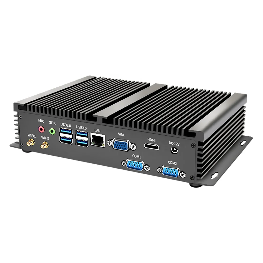 11th Gen i5 1135G7 Iris Xe Graphics Fanless Industrial Mini PC X86 Win11 Linux Thin Client 12V Small ITX Micro Computer Barebone