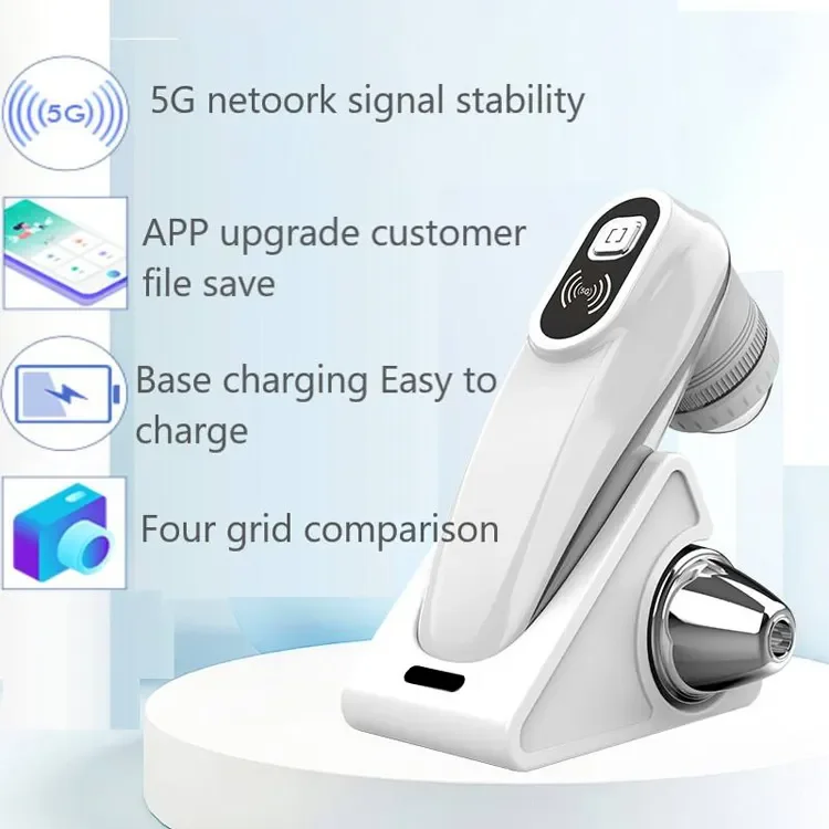 Professional 5G WiFi Wireless Home Use Scalp Skin Analyzer Portable Four-Spectrum Detector