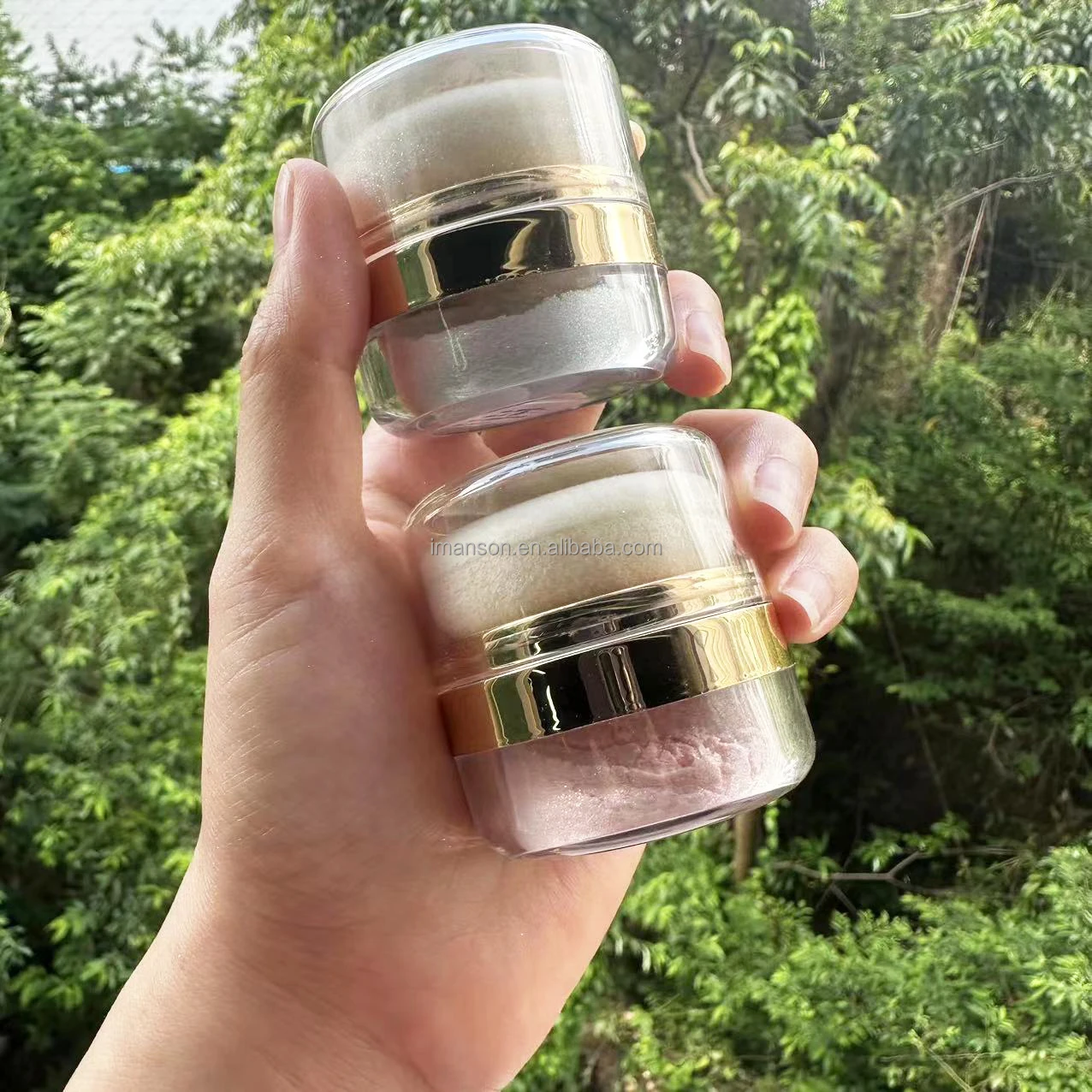 High Shiny 10 Colors Shimmer Highlighter Waterproof Long Lasting Face Body Diamond Highlighter Loose Powder With Puff And Mirror