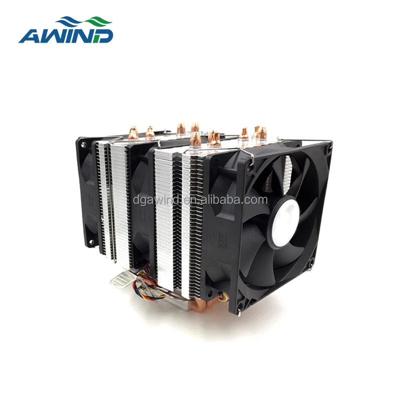 computer cpu air cooler with 6 copper pipes tower heat sink for pc amd radiator 1u aluminium profile heatsinks