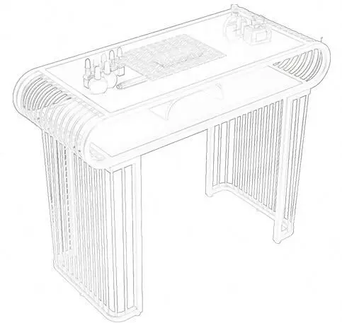 Маникюрный столик с выдвижными ящиками, Маникюрный Стол для ногтей, гостиница, спальня, ресторан, винтажный стол для ногтей