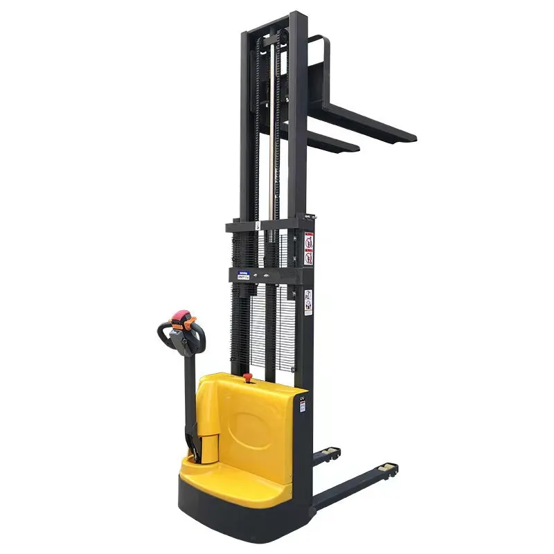 easy to operate and maintain wright capacity 1 ton 2 ton semi electric forklift pallet for construction