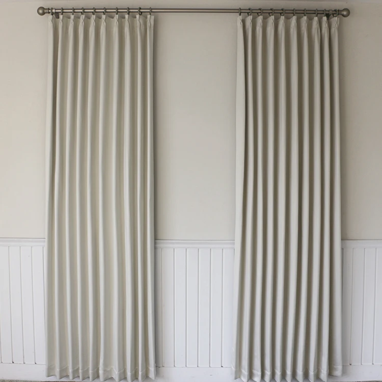 In Stock Luxury Solid Color Shade Curtain Window Hotel & Home blackout Curtain