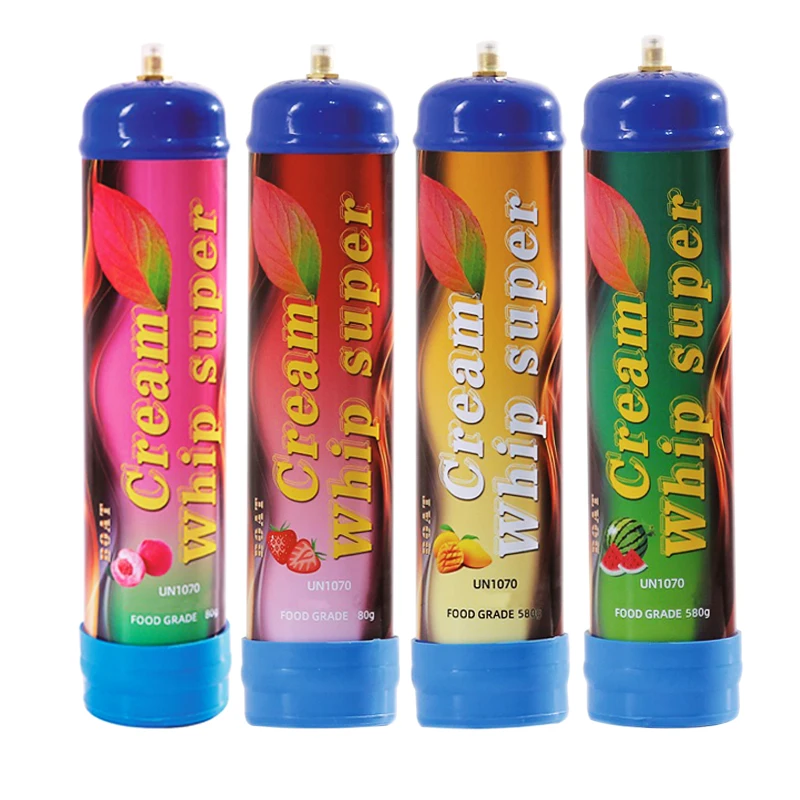 Vietnam 0.95L Multiple Fruit Flavor Dessert Tools Wholesale Steel Cream Chargers Distributor for Dispenser Gas Cylinder Supplier