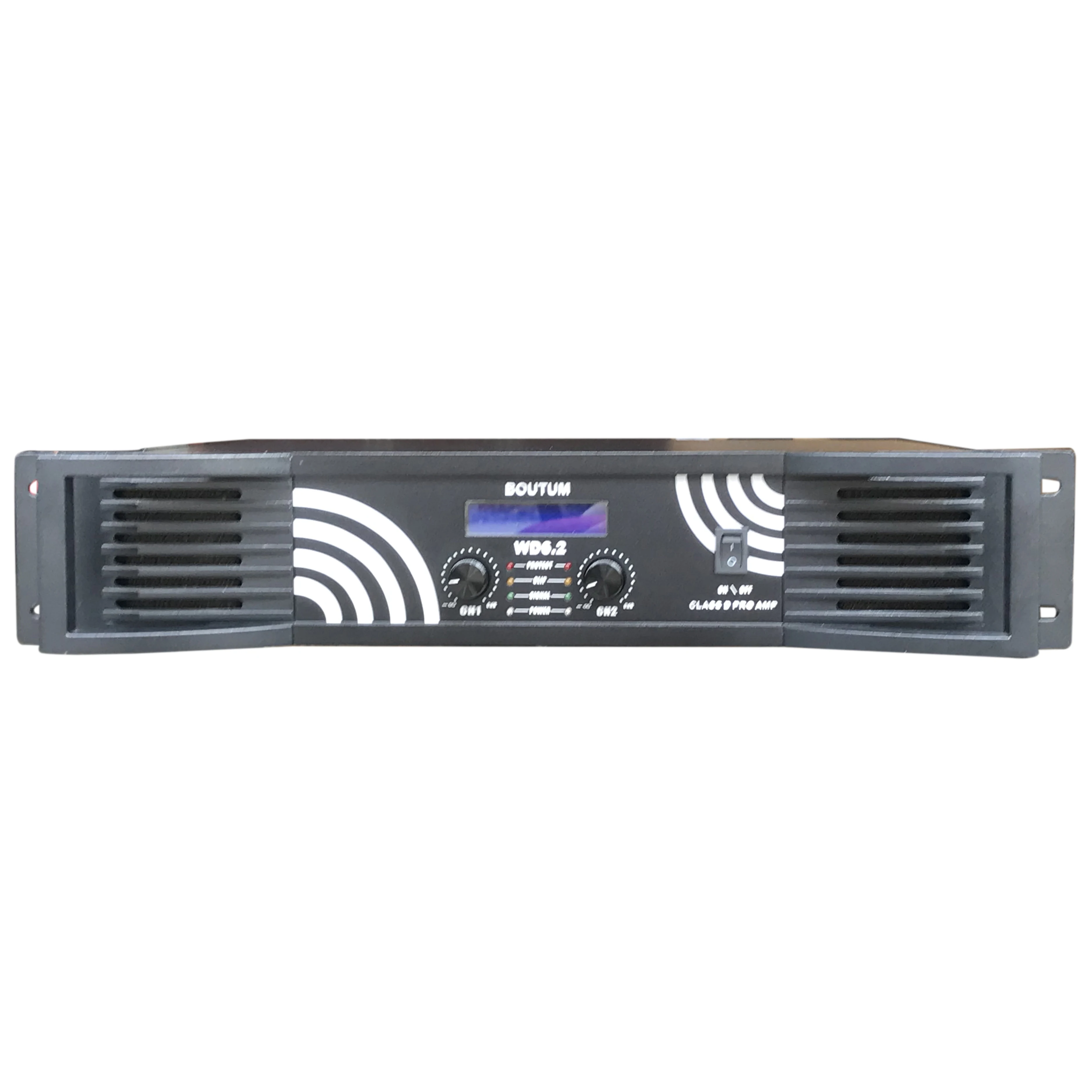 650W*2  2channels 2U HI-FI level digital (Class D) professional stage audio power amplifier