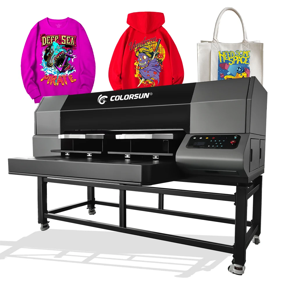 Factory High Speed T-shirt Printing Machine Large Format DTG Printer With 4PCS i3200 Print Heads