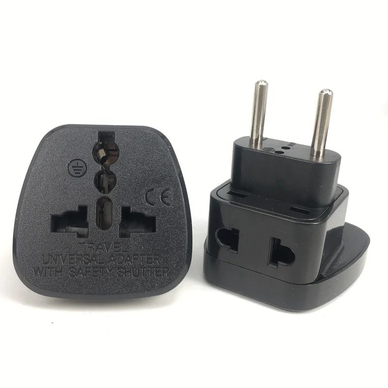 2 in 1 Eu Converter plug european Europe EU Plug Power Adapter Convert US Swiss Italy to EU CEE 7/16 Standard Plug