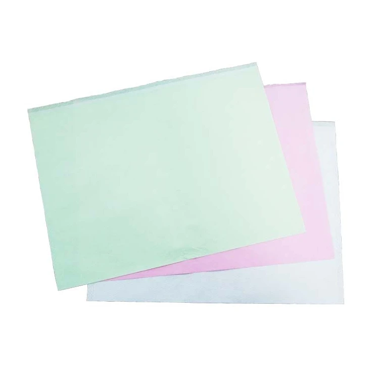 38GSM Tissue Laminated PE Poly Virgin Paper Dental Chair Headrest Cover For Dental Clinic