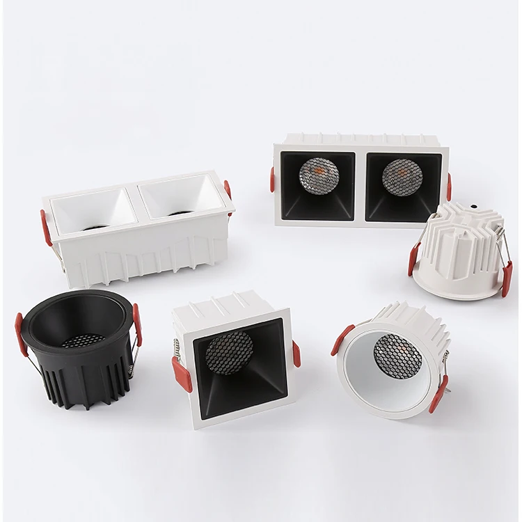 e Led Downlight Aluminum Recessed 7w 10w 9w 12w ceiling lamp spot light for home lighting