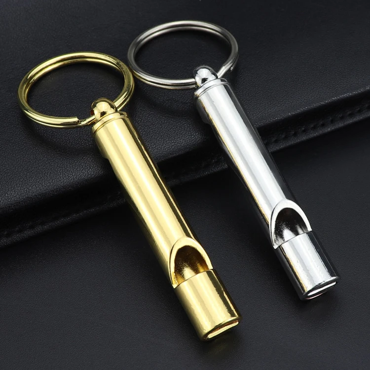 Outdoor portable multifunctional key chain custom metal whistle keyring bottle opener keychain