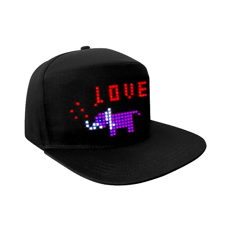 Trendy Light Up Glowing Baseball Cap Sports Hat LED Luminous Hip Hop Rap Cap DJ Dance Night Club Bar Party Led Flashing Hat
