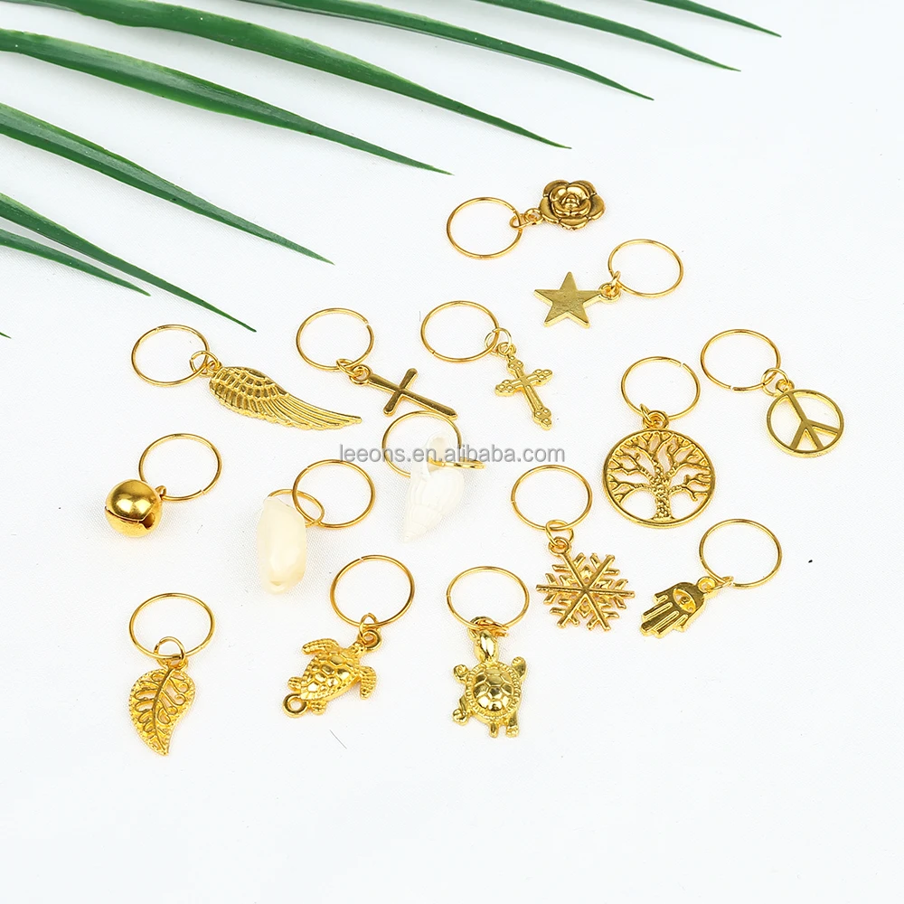 Hot Selling Imitate Wooden Hair Dreadlocks Hair Rings Dread Loc Jewelry Accessories Plastic Pony Braid Beads for Hair Decoration