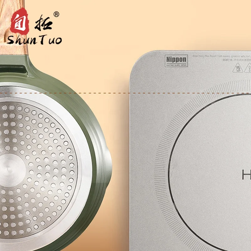 
OEM granite stone cooking ceramic nonstick pink ceramica padelle sauce set ceramic coating gas aluminum quail egg frying pan 