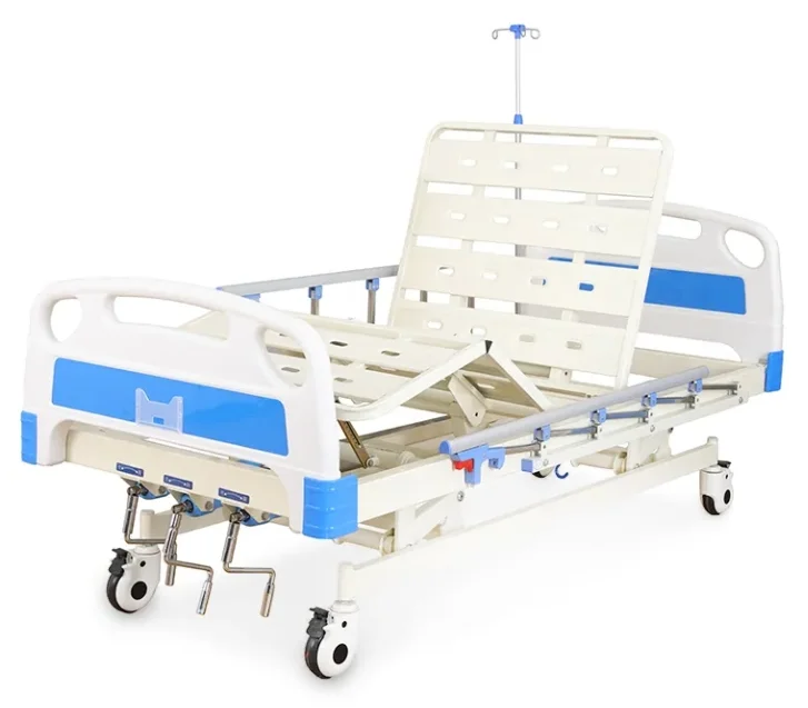 Hospital Bed Patient Spare Parts Anti-Skid Multi-Function Manual Crank Free Used Metal Mattress and Toilet Sheets