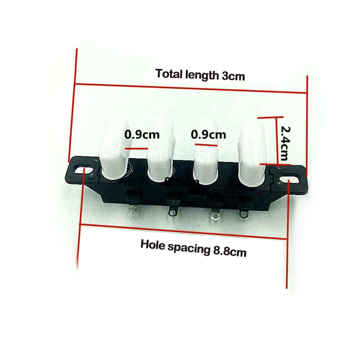 Home Appliance Accessories Fan Spare Parts Push Button Piano Keyboard Switch 4 Button 3 Speed with Factory Price