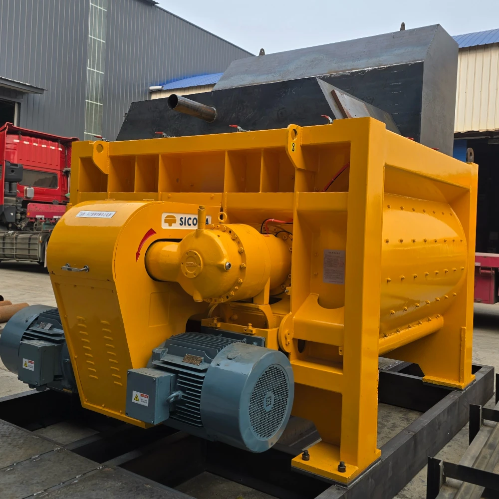 Refurbished  SICOMA MAO 1500-4500L Twin Shaft Used Concrete Mixer