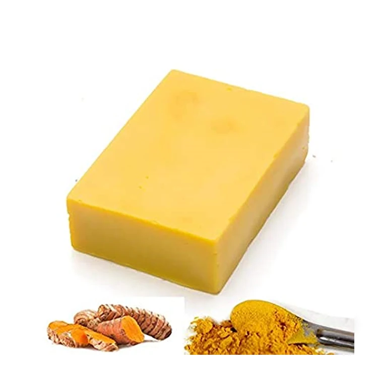 Hand Made Anti Acne Remove Dark Spots  Natural Organic Herbal Whitening Turmeric Soap