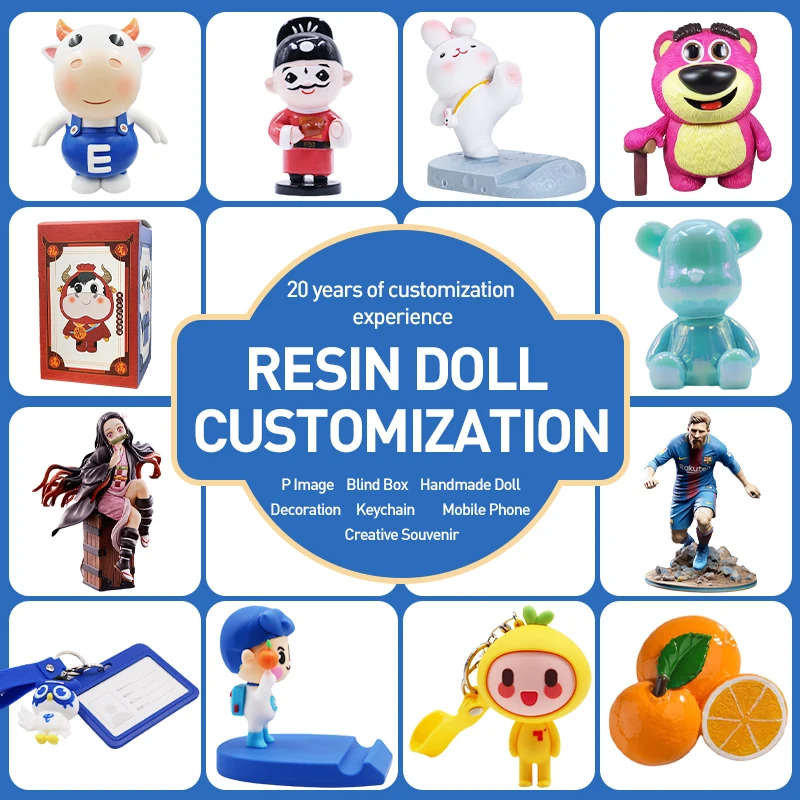 JYT 009 Custom Small Cute Cartoon Girl Figurine Exquisite Resin Crafts Ornaments With Anime & Frozen Themed Animals for Boys