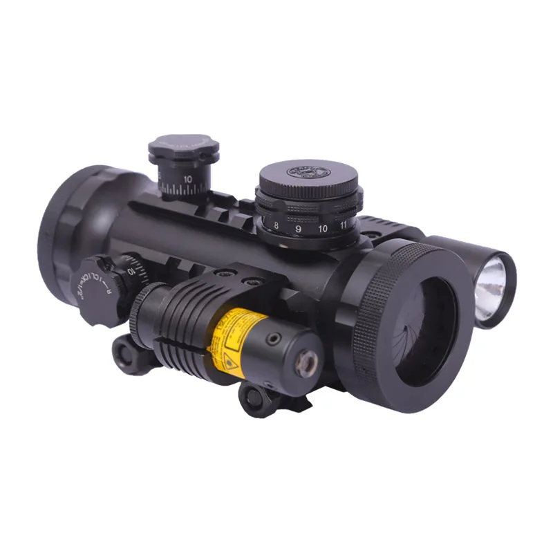 Новый тактический охотничий красный точечный лазерный прицел с красным лазером и светодиодной лампой