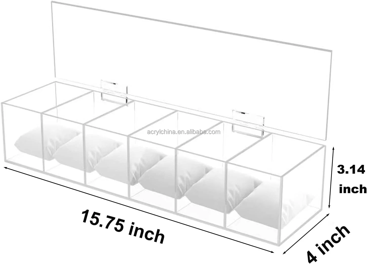Factory custom Led rotating round cylinder acrylic watch display box shelf acrylic watch display showcase