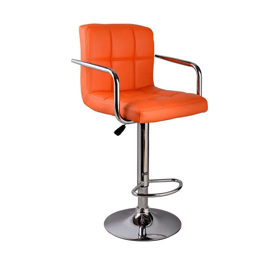 Hot Selling Luxury Classic Style Height Adjustable Swivel Kitchen Modern Bar Counter Stools With Armrest