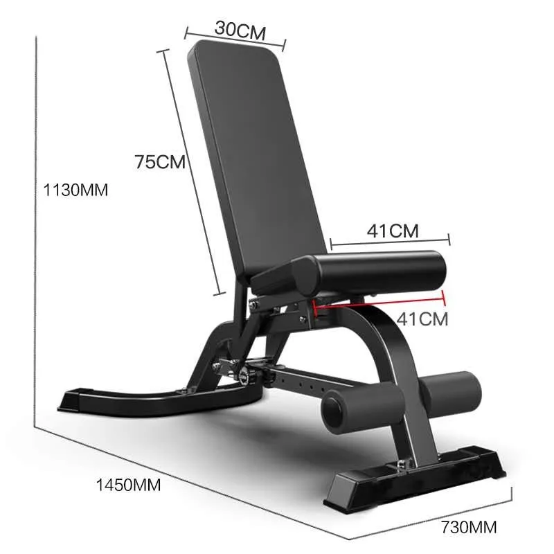
Commercial black fitness chair can be folded and adjustable with high quality for both men and women 