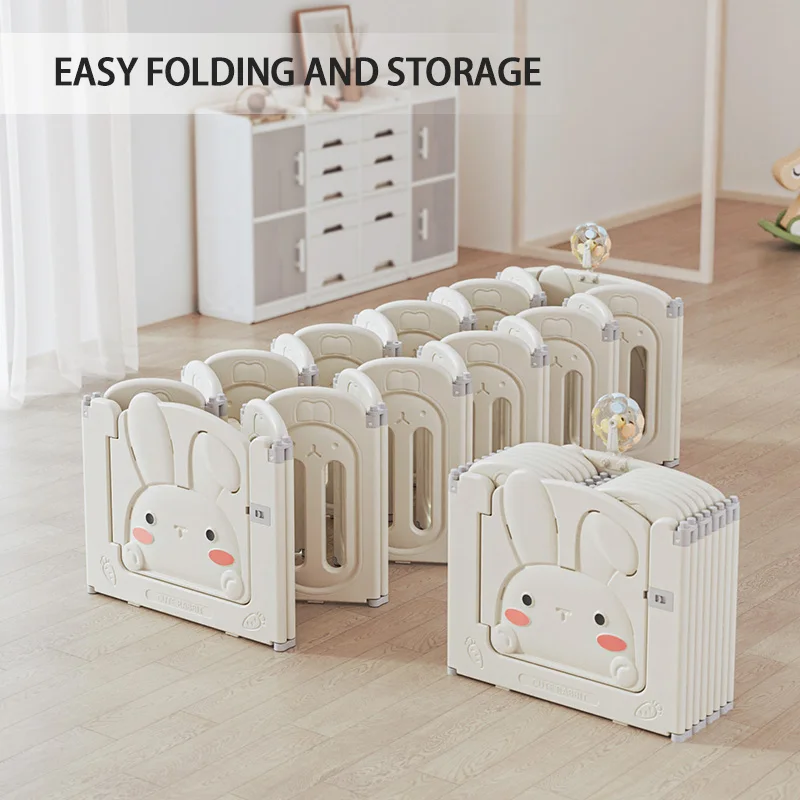 indoor children plastic folding safety fence kids removable play yard