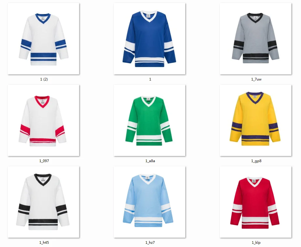 H6400 blank jersey ice hockey jersey practice hockey jersey in stock