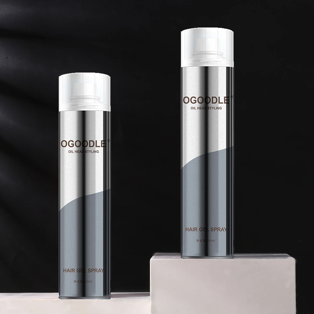 Barbershop Products Silver Color Spray Hair Waterproof Aerosol Care Setting Spray