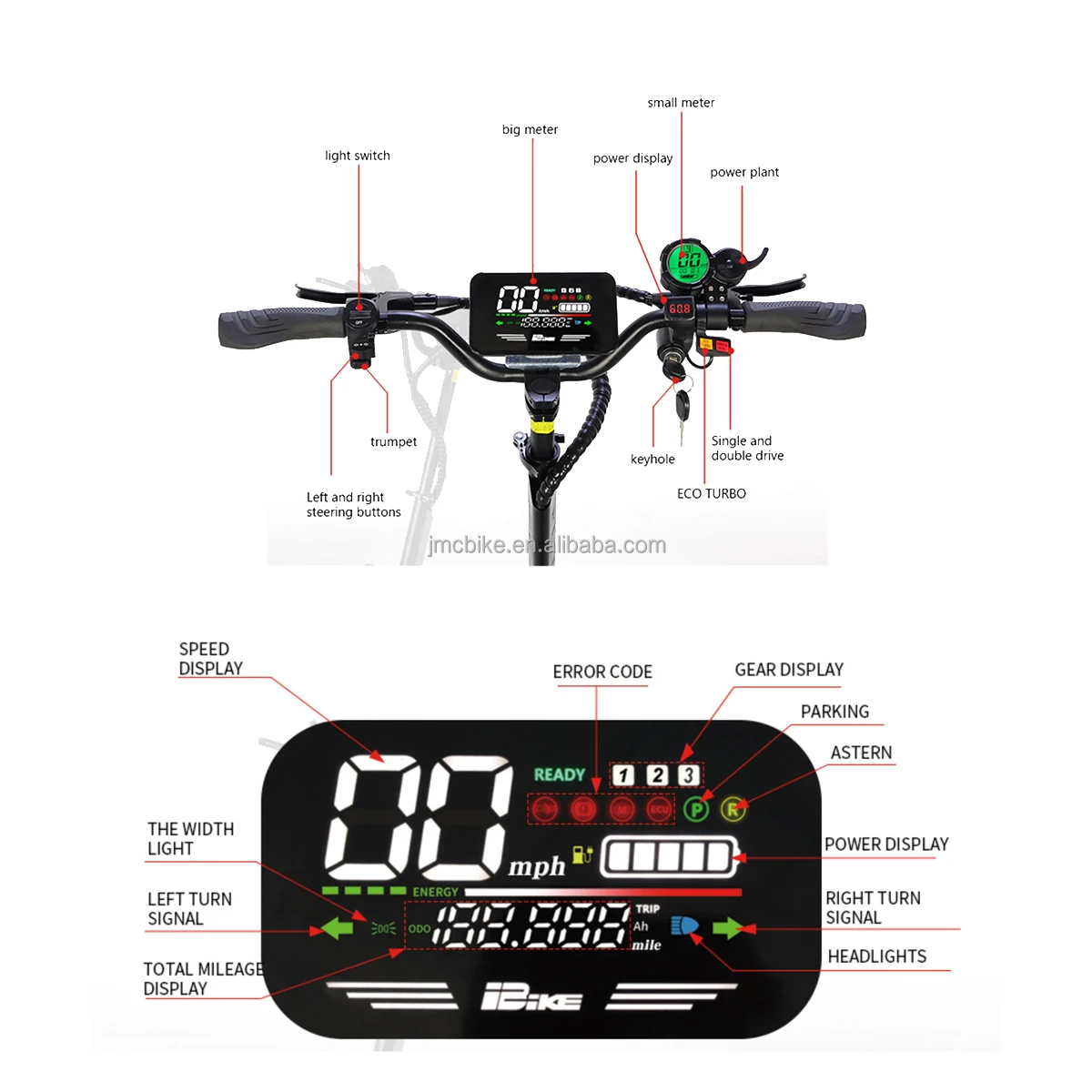 Eu Warehouse 100% Original Big Wheel 2800W*2 38Ah Adult Folding Fat Tire Electric Off Road Scooter