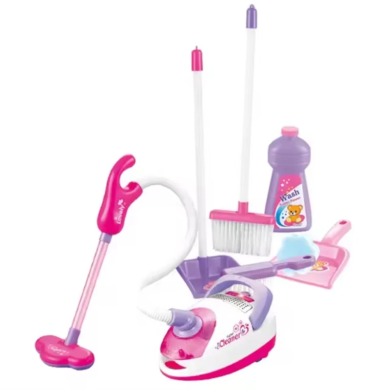 Pretend Playing Vacuum Cleaner Cleaning Tool Set Toy