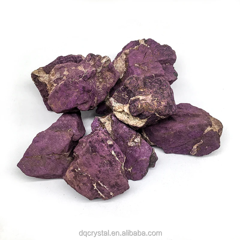 Factory Price  Natural Purpurite Stone Crystal Raw Rocks Natural Purple Purpurite Roug