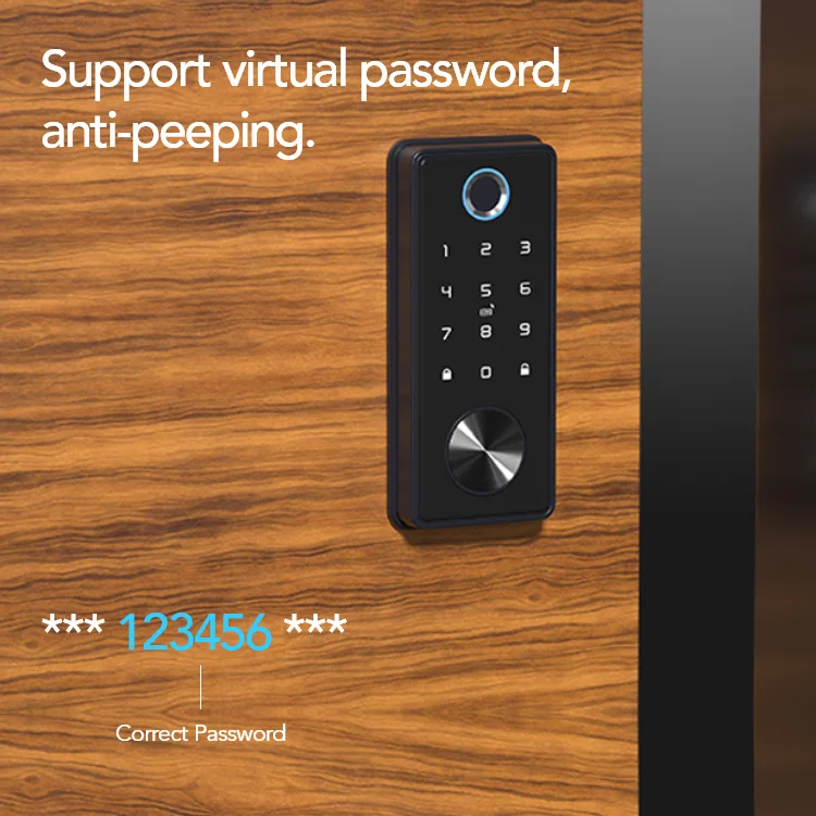 High Security Fingerprint Password TTLOCK Tuya IC CARD Digital Smart Deadbolt Door Lock