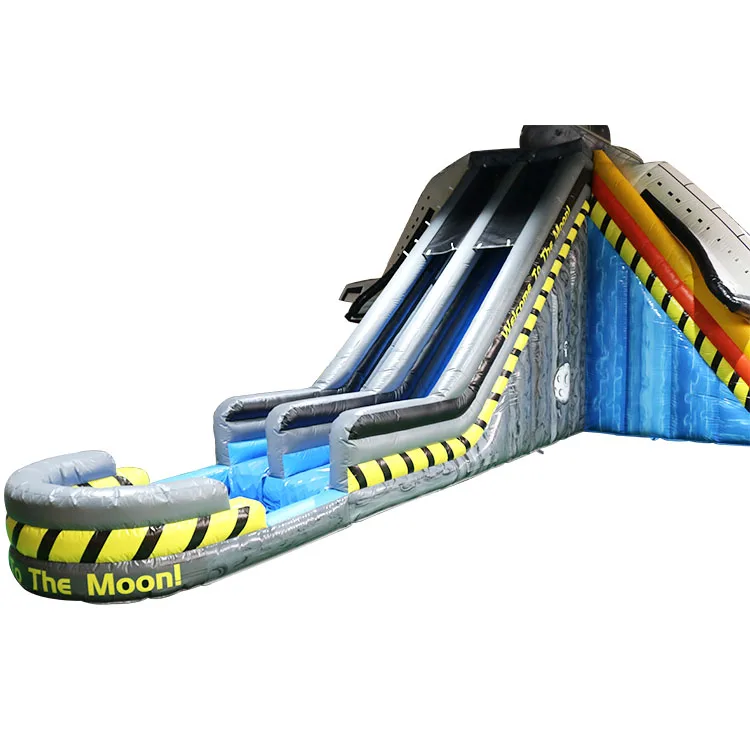 combo bounce house and wet dry slide