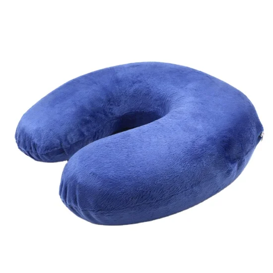 Высококачественная недорогая надувная U-образная подушка для шеи из пены с эффектом памяти дорожная самолета