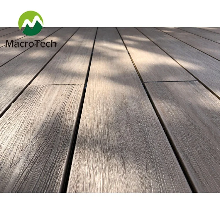 Wood Plastic Roof Deck Waterproofing scratch resistant Composite Wood Decking Solid Outdoor WPC Flooring
