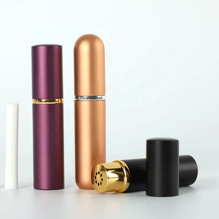 Essential Oil Aromatherapy Blank Nasal Inhaler Tube Bottles Refill Metal Aluminum inhaler