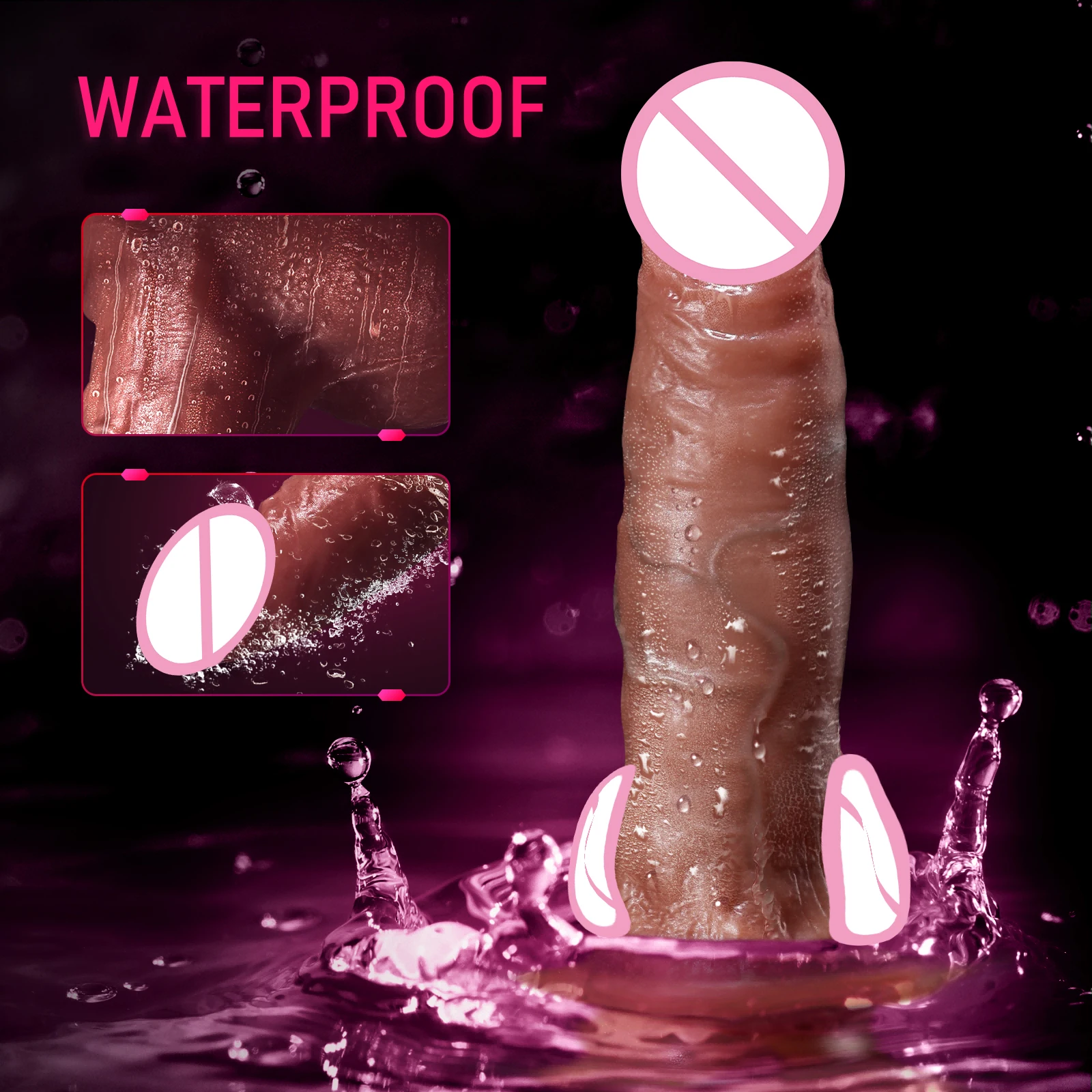 AAV Original factory huge silicone thrusting para mujer 12 inch realistic big Vibrator dildos for women