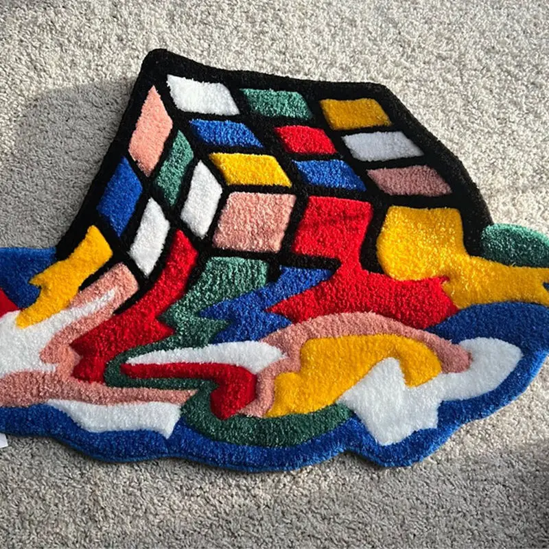 Non Slip Hand made Tufted 3D Modern Home Decor Carpets Door Mats Rug